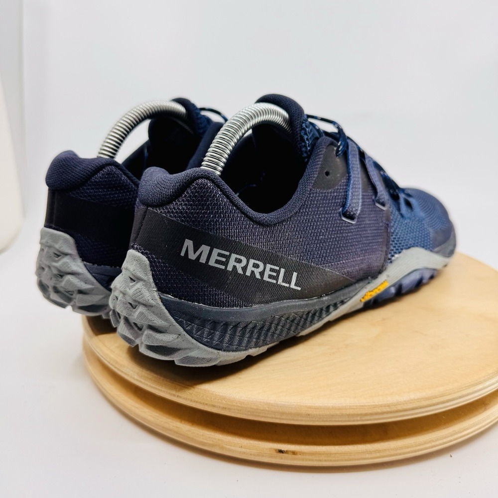 Merrell Trail Glove 6 Shoes Mens 9 Blue Barefoot Trail Running Sneakers - Picture 5 of 8